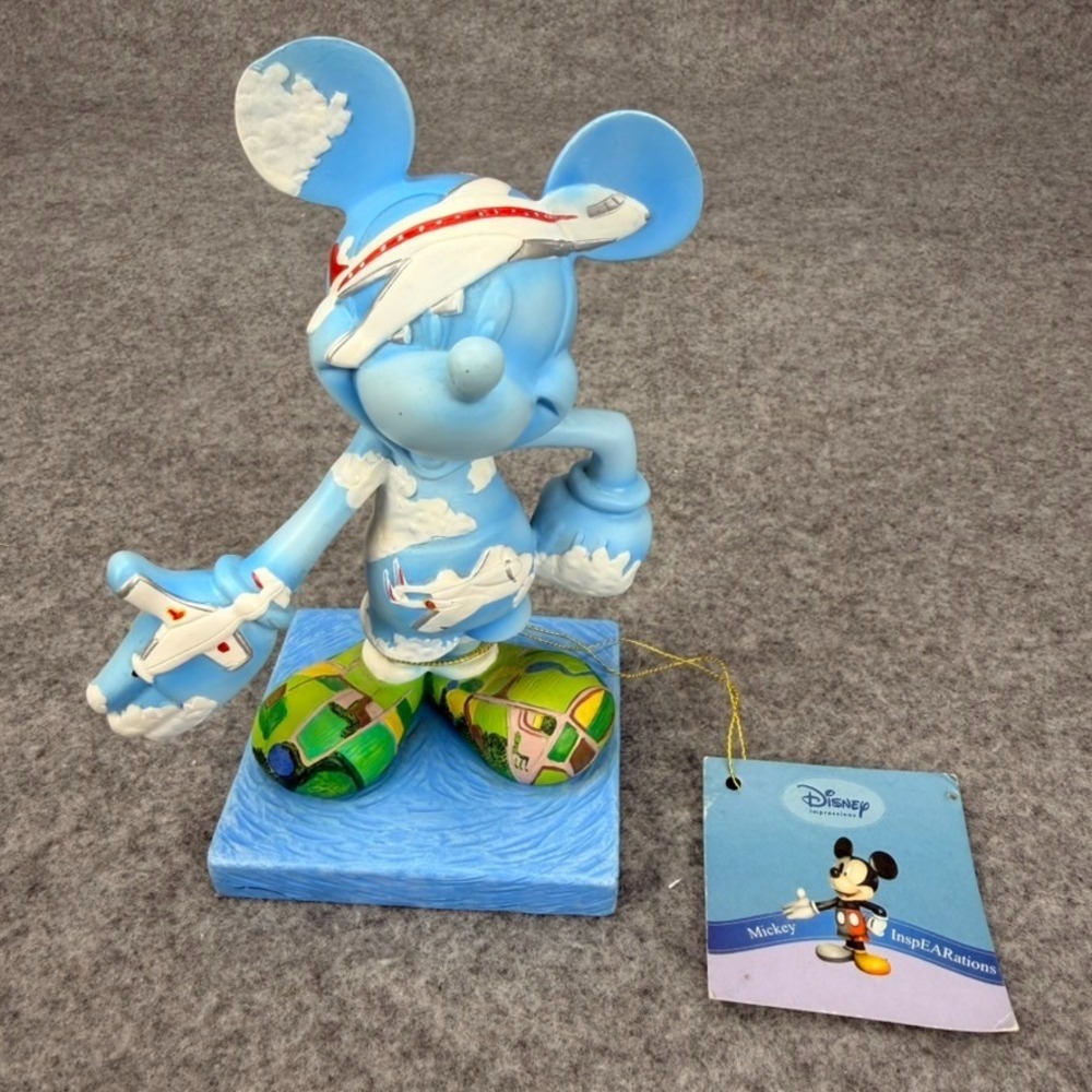 Disney Mickey InspEARations Jet Setter Westland Figurine 17847 Airplane Travel